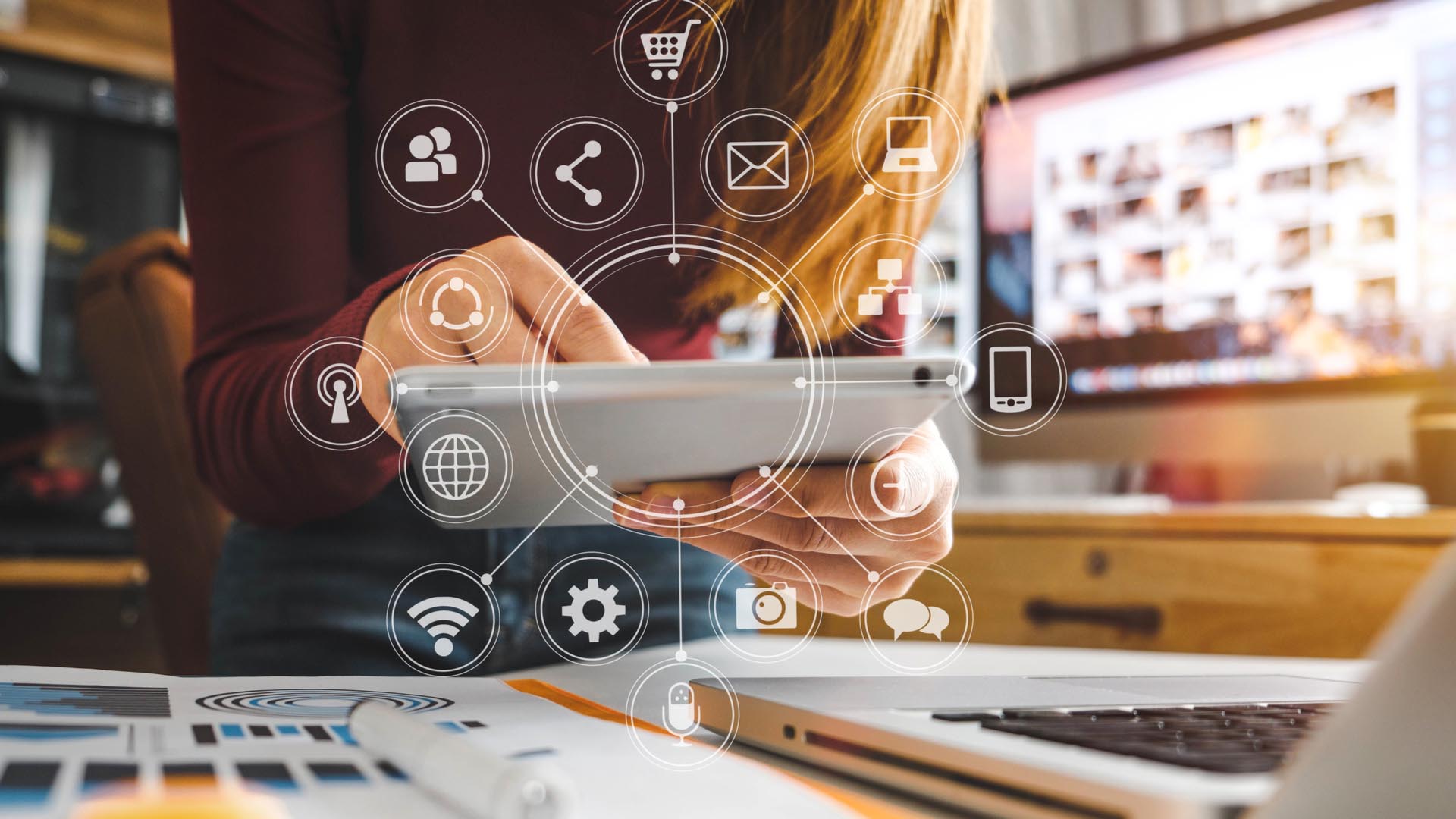 immagine stock carta dei servizi