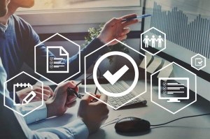 immagine stock Sistema gestione integrato