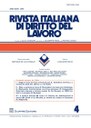Rivista italiana di diritto del lavoro (1975- )