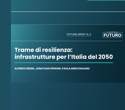 copertina Trame di resilienza Immagine di Trame di resilienza: infrastrutture per l'Italia del 2050