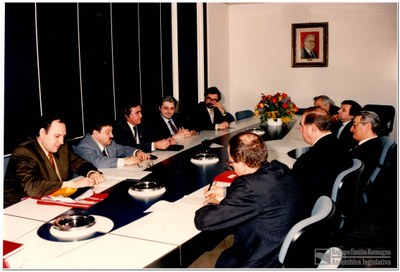 Visita della delegazione della Romania, Bologna, 26 febbraio 1991