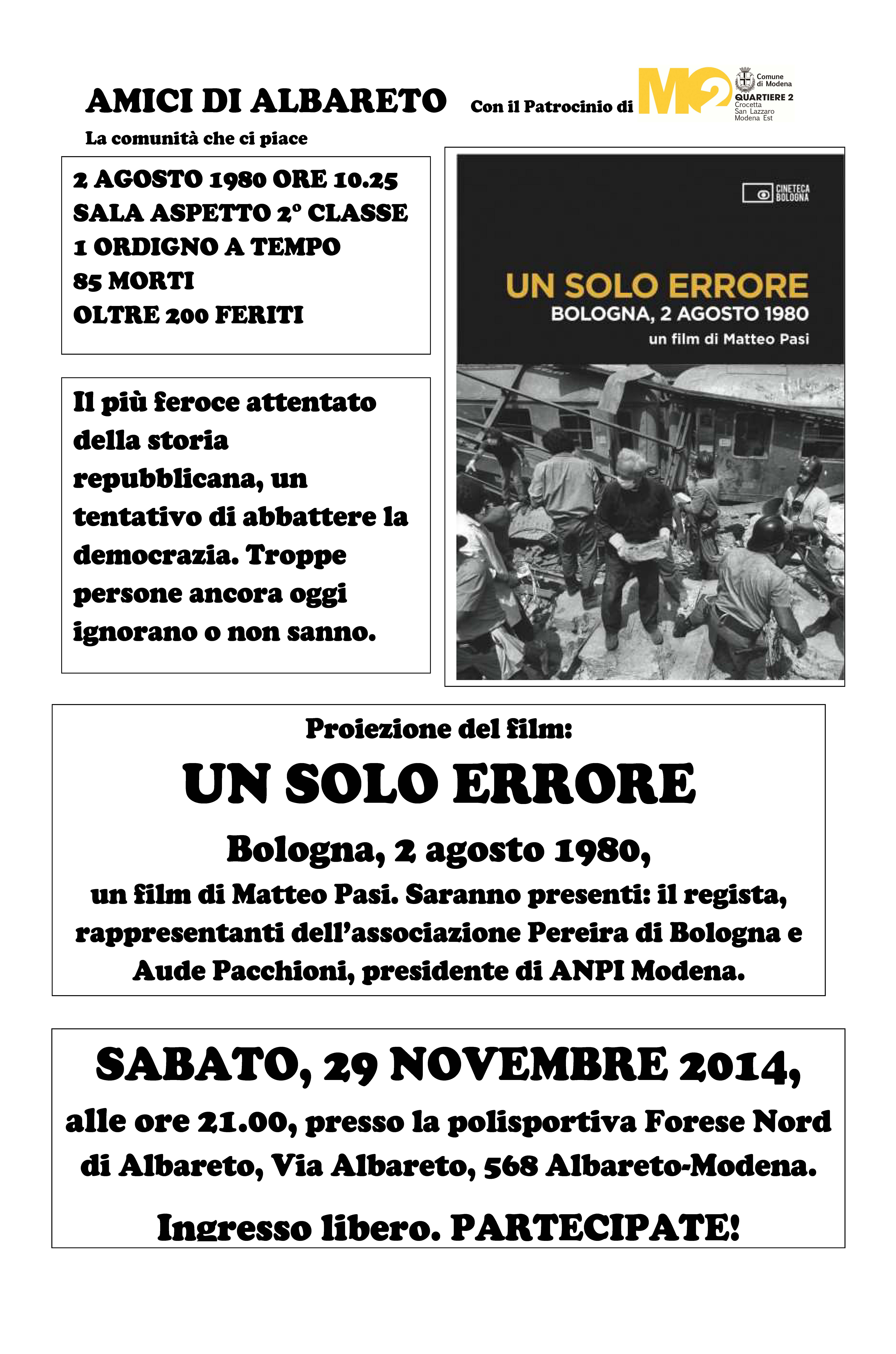 Film_Un solo errore