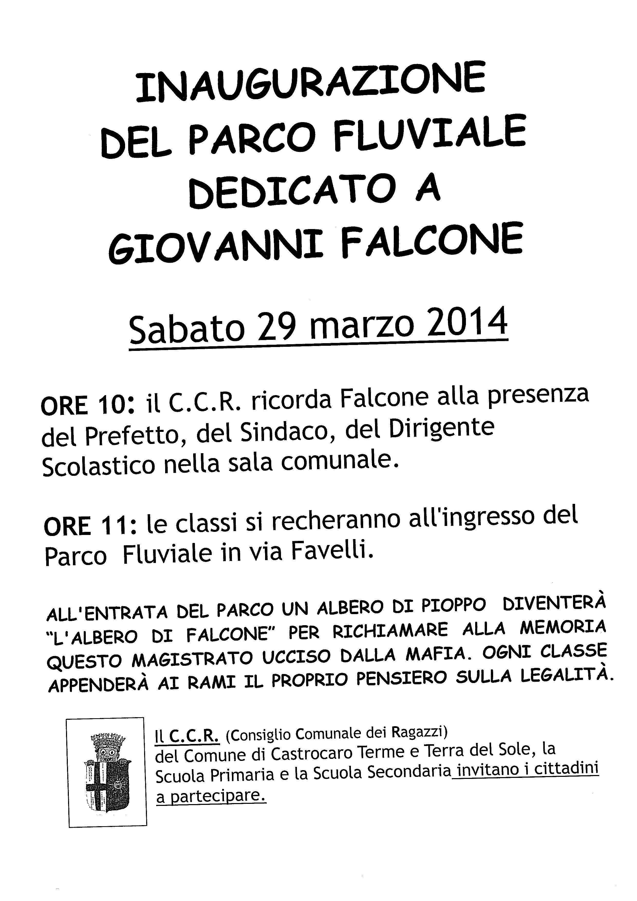 29 marzo - inaugurazione parco