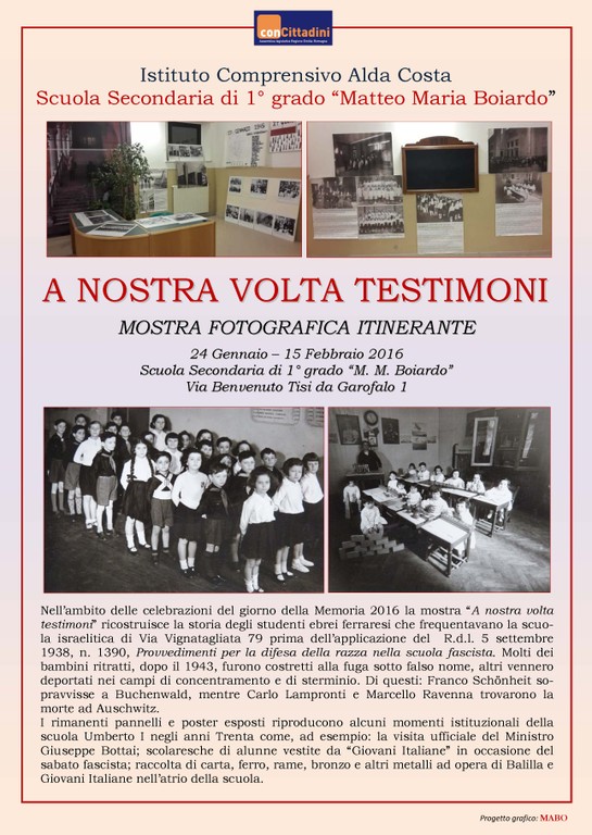 Comune FE - mostra testimoni