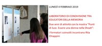 Laboratorio di condivisione tra educatori della Memoria