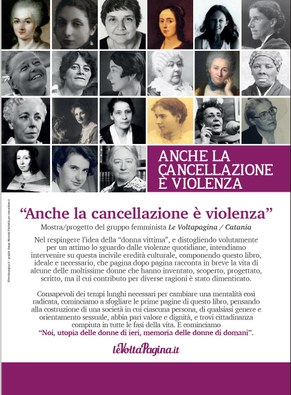 anche cancellazione è violenza