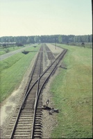 Auschwitz, 2006. La nuova rampa ferroviaria, completata nel maggio 1944, in vista dell’arrivo degli ebrei ungheresi.