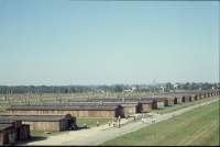 Auschwitz, 2006. Le baracche della quarantena maschile a Birkenau.