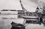 Russia, 1928. La Baia della prosperità, punto di approdo delle navi alle isole Solovki. 