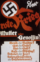 Germania, 1930. Manifesto elettorale del partito nazista.