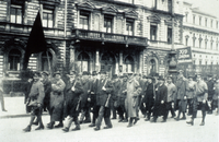 Monaco di Baviera, aprile 1919. Gruppi di operai armati.