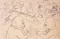 Georg Grosz, I comunisti cadono e la valuta estera sale (1919)