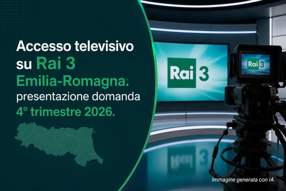 Accesso televisivo su Rai 3 Emilia-Romagna https://www.assemblea.emr.it/corecom/news/2026/accesso-televisivo-su-rai-3-emilia-romagna-presentazione-domanda-4deg-trimestre-2026