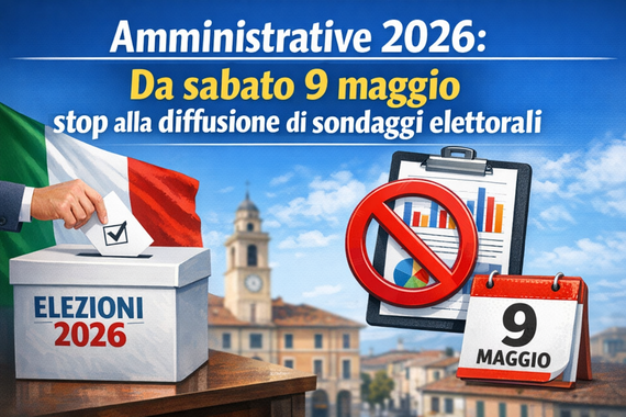 Amministrative 2026: da sabato 9 maggio stop alla diffusione di sondaggi elettorali https://www.assemblea.emr.it/corecom/news/2026/amministrative-2026-da-sabato-9-maggio-stop-alla-diffusione-di-sondaggi-elettorali