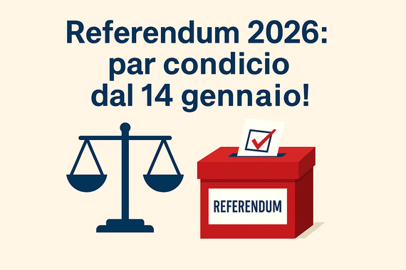 Referendum 2026: dal 14 gennaio in vigore la par condicio  https://www.assemblea.emr.it/corecom/news/2026/referendum-2026-dal-14-gennaio-in-vigore-la-par-condicio