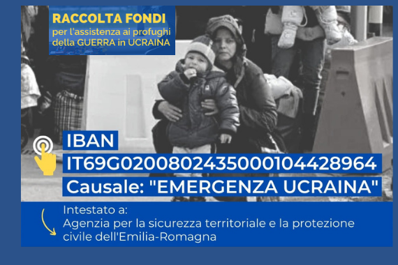 Emergenza Ucraina. La raccolta fondi  https://www.regione.emilia-romagna.it/ucraina