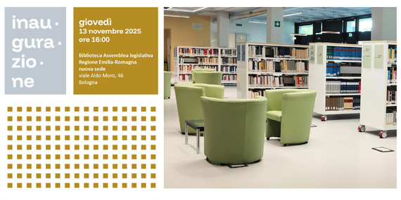 Il 13 novembre viene inaugurata la nuova Biblioteca dell’Assemblea legislativa https://cronacabianca.eu/emilia-romagna-il-13-novembre-viene-inaugurata-la-nuova-biblioteca-dellassemblea-legislativa/