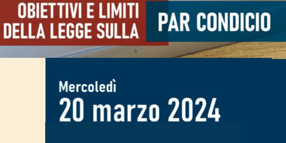 Par condicio. Obiettivi e limiti di una legge: convegno Corecom a Bologna il 20 marzo https://cronacabianca.eu/elezioni-2024-par-condicio-obiettivi-e-limiti-di-una-legge-convegno-corecom-a-bologna-il-20-marzo/