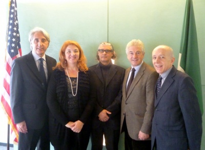 Incontro con il Console, Alessandro Motta, e il direttore dell'IIC, Silvio Marchetti, a Chicago