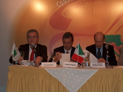 Il Presidente della Consulta, Ivo Cremonini, e il Console italiano a Montevideo