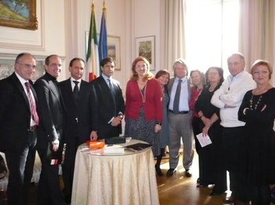 La Presidenta Bartolini e il Presidente Boiardi, insieme al Console italiano di New York