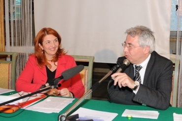 La Presidente della Consulta, Silvia Bartolini e l'on. Claudio Miglioli