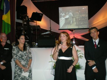 La Presidenta della Consulta Silvia Bartolini e il Consultore del Brasile Amauri Arfelli