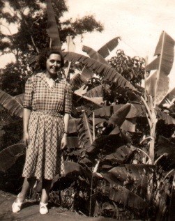 Luce Fabbri nella proprietà dei Garavini in Amazzonia nel 1946
