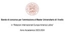Aperte le iscrizioni al Master in “Relazioni Internazionali Europa-America Latina” dell'UNIBO