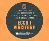 Bando 2021-2022 per la concessione di contributi a Università con sede in Emilia-Romagna: ecco i vincitori!