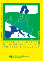 Sessione europea 2018/2019 dell'Assemblea legislativa: indirizzi e seguito