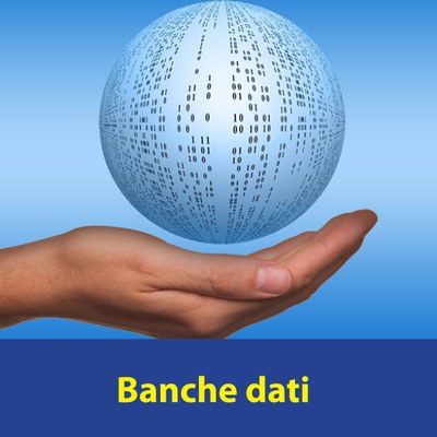 Banche dati con scritta