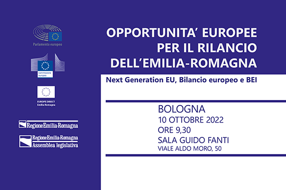 CONVEGNO SUI FONDI EUROPEI IN EMILIA-ROMAGNA https://www.assemblea.emr.it/europedirect/agenda/appuntamenti-2022/ottobre-2022/opportunita-europee-per-il-rilancio-dell-emilia-romagna