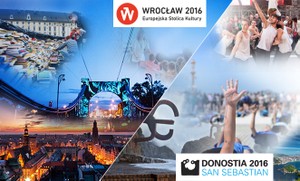 il logo di Wrocław e San Sebastián capitali europee della cultura 2016