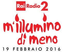 logo della campagna Mi illumino di meno 2016