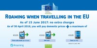 Stop alle tariffe di roaming nell'UE nel 2017