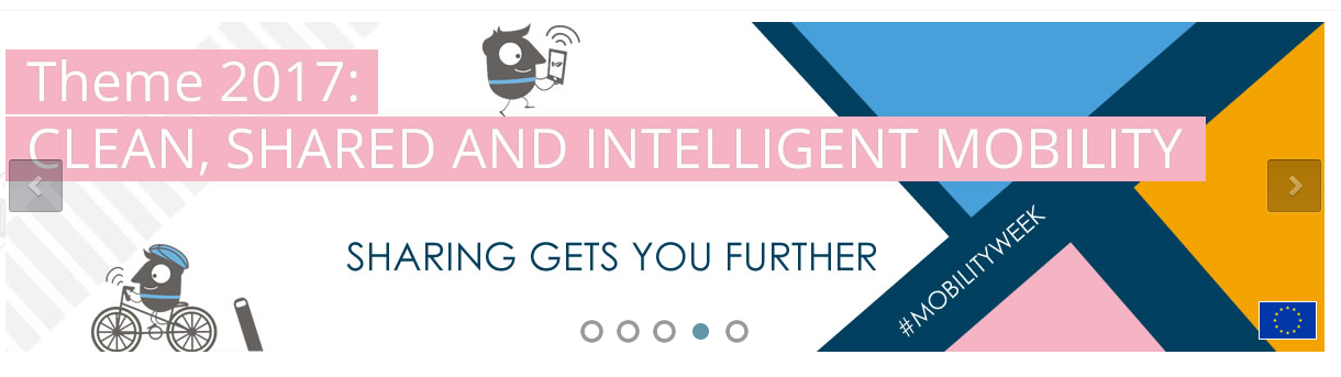 European Mobility week dal 16 al 22 settembre. 