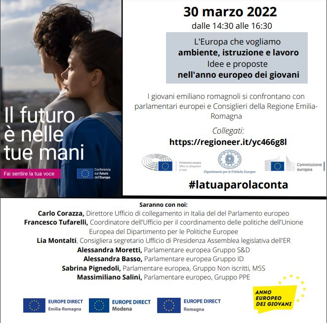Conferenza sul futuro dell'UE: le idee dei giovani emiliano-romagnoli