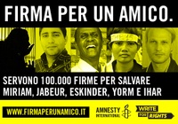 “Firma per un amico!” con Amnesty International
