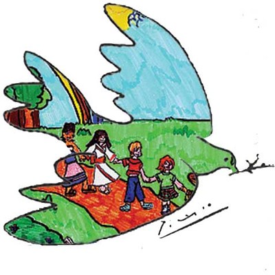 logo pace diritti con firma