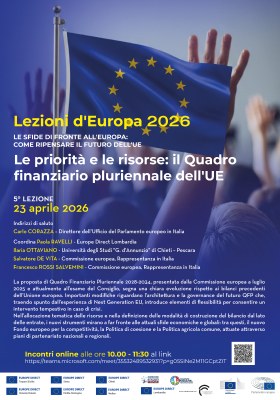 Lezioni d'Europa - locandina 23 aprile