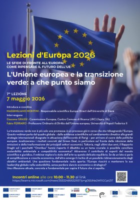 Lezioni d'Europa 7 maggio