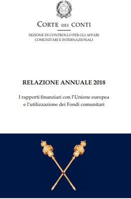 Corte dei conti - relazione 2018 fondi UE