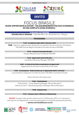 evento 26 novembre 2019 brasile