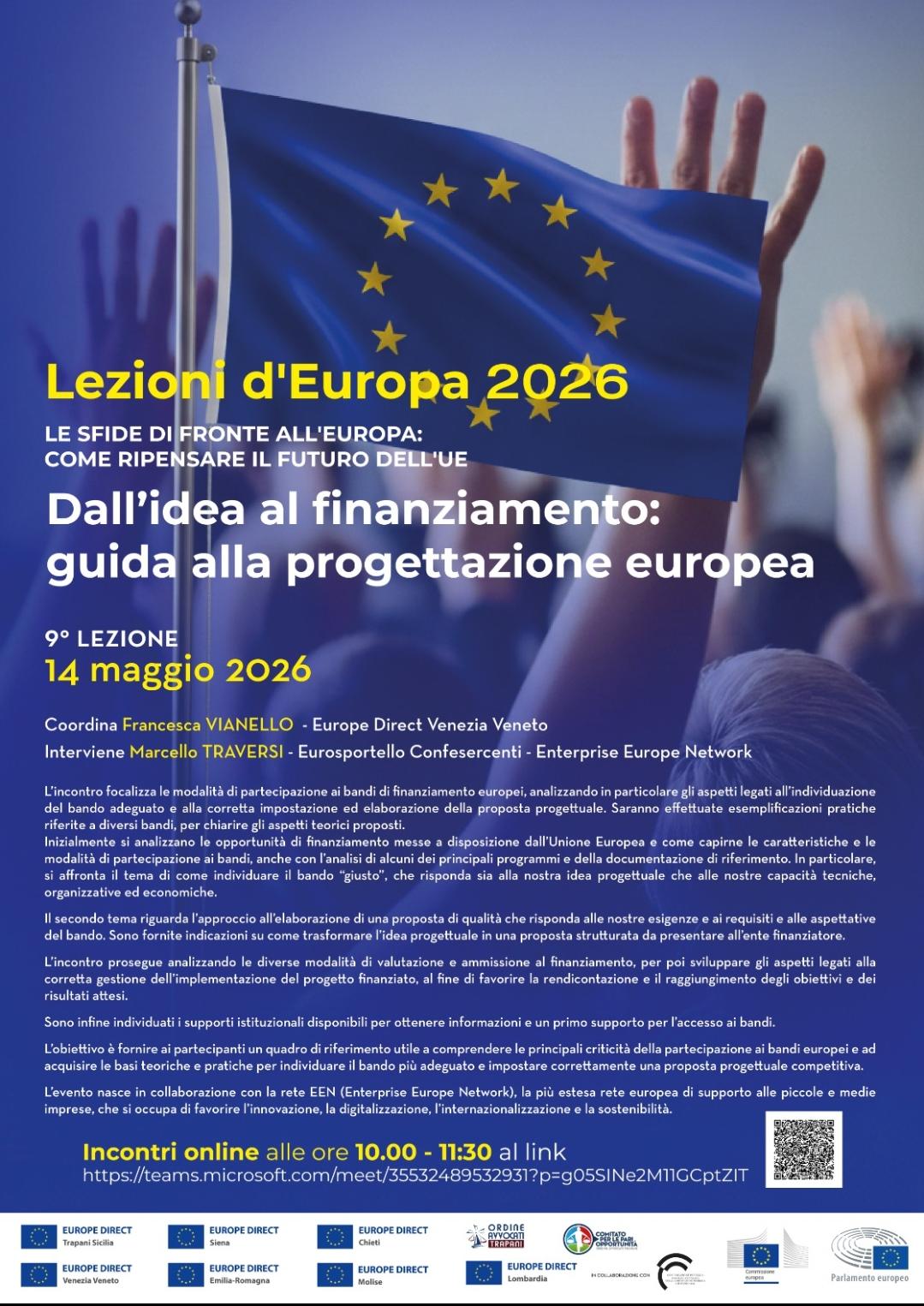 Lezioni d'Europa 14/5/26