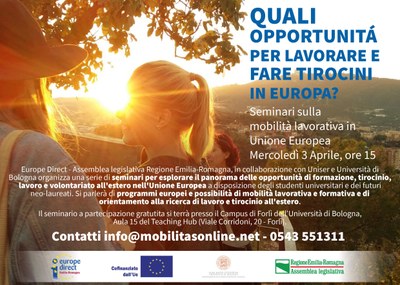 Seminario sulla mobilità lavorativa in Unione Europea, Forlì 03-04-2019