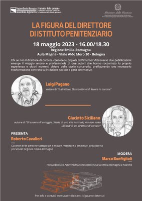 Locandina evento Figura del Direttore di carcere