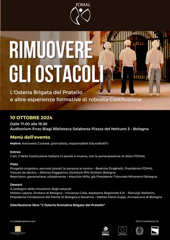 Locadina della presentazione del libro