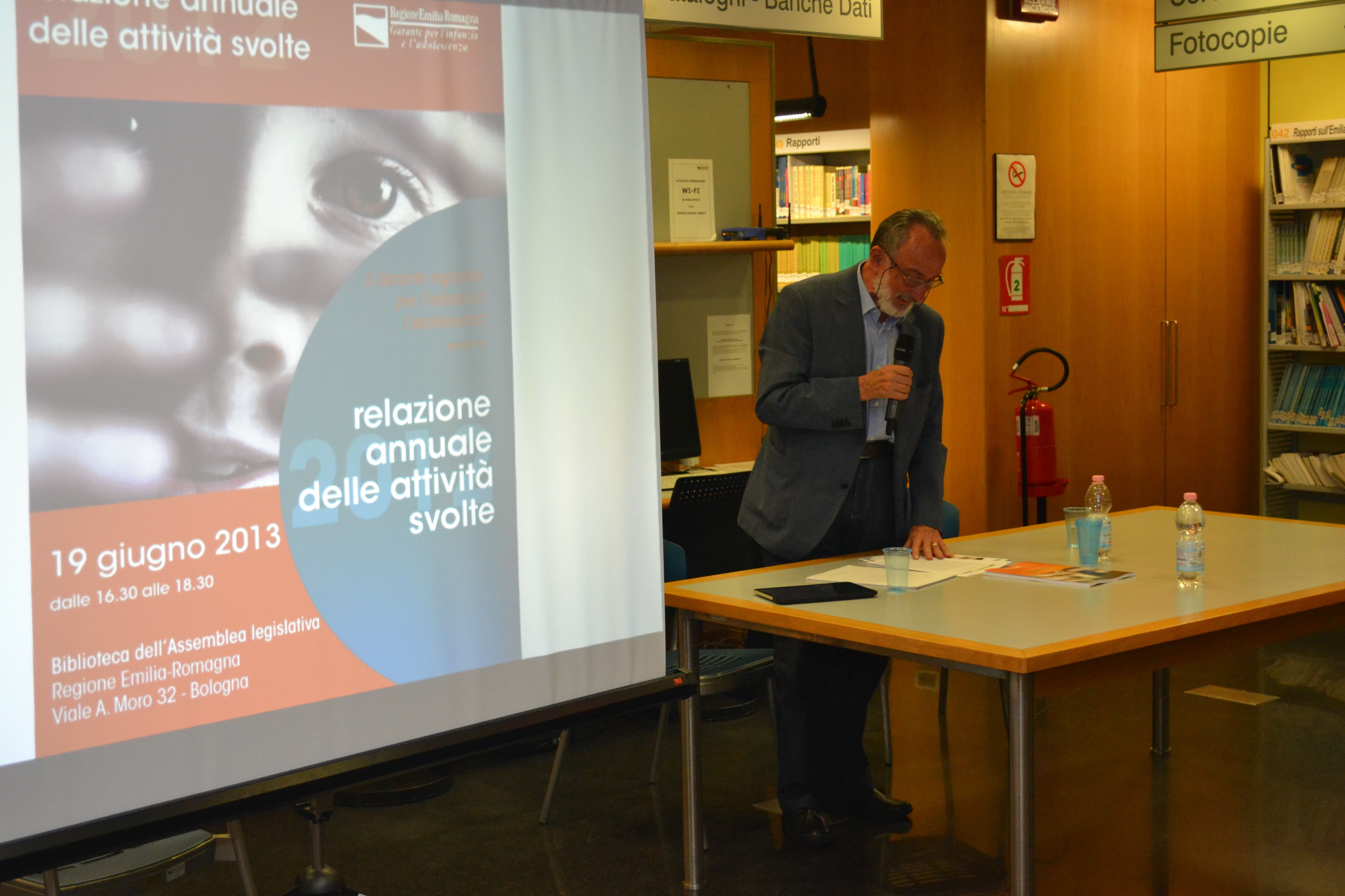 Luigi Fadiga fa una breve introduzione alla relazione 2012