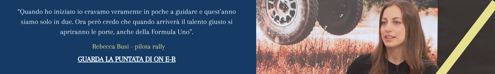 Guarda la puntata con Rebecca Busi 